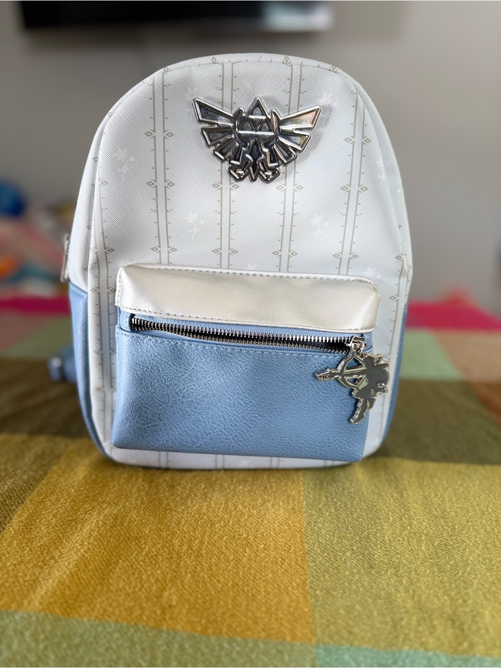 Zelda x‎ Bioworld Blue and Silver Mini Backpack